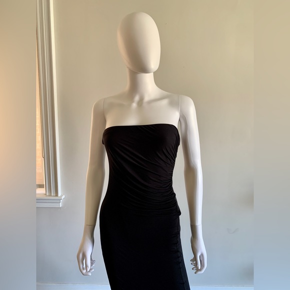 Vintage BCBG Max Azaria Strapless Gown in Black - Picture 3 of 9